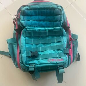 RARE Wolfpak Teal and Pink Miami vice Backpack